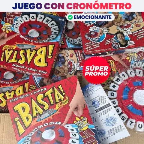 ¡BASTA YA! JUEGO DE PALABRAS, RÁPIDO, EDUCATIVO Y DIVERTIDO
