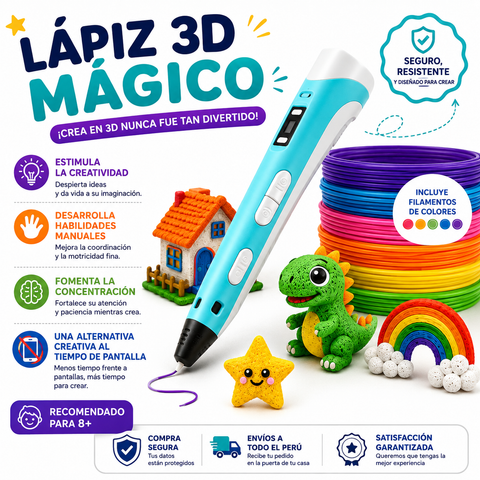 LÁPIZ 3D MÁGICO