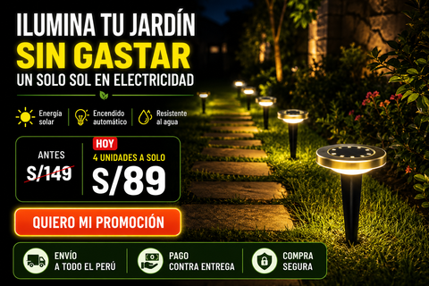 LUZ SOLAR LED PARA PISOS